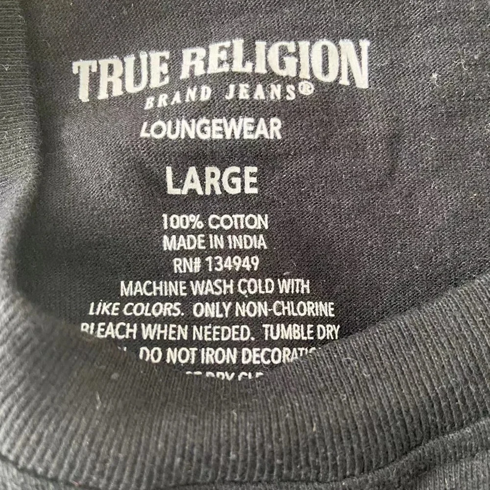 Men’s True Religion Loungewear Tee Size Large